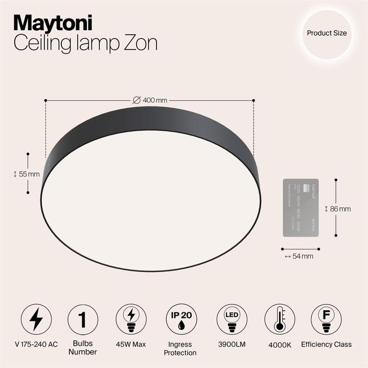 Actual product image Maytoni Zon (4800 lm)