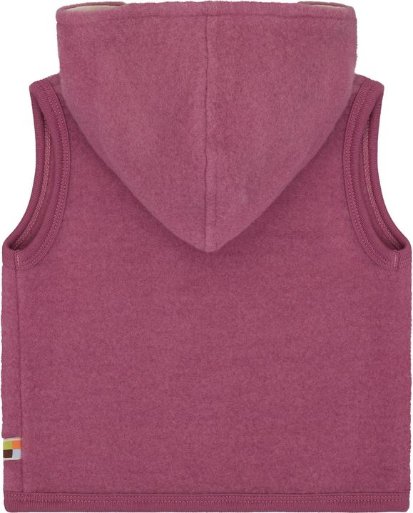 Actual product image loud + proud Babys & Kinder Wollfleece-Weste mit Kapuze (80)
