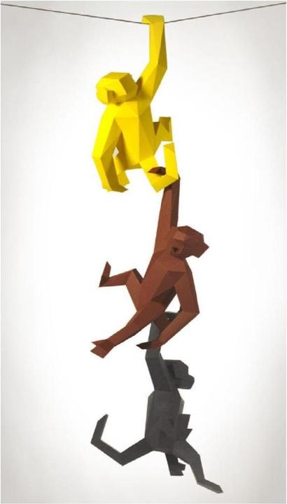 Image du produit Liebesreh Singe vert émeraude - Kit de bricolage - Singe vert émeraude