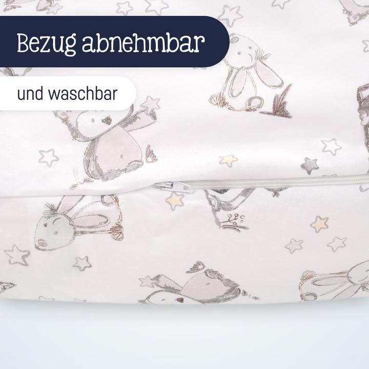 Produktbild Julius Zöllner Stillkissen Häschen und Eule (76 cm)