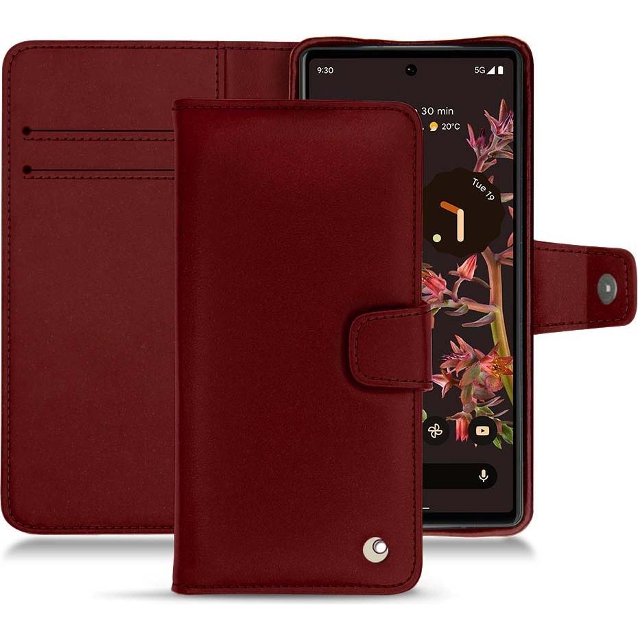 Thumbnail - Noreve Lederschutzhülle Wallet (Google Pixel 6), Smartphone Hülle, Rot