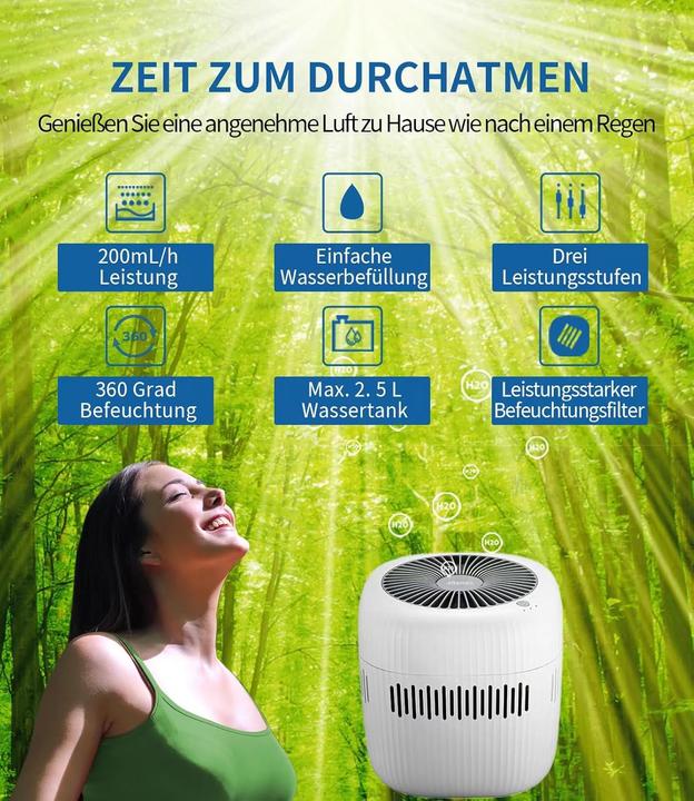 Produktbild Afterrain Mini Luftbefeuchter Verdunster TR53