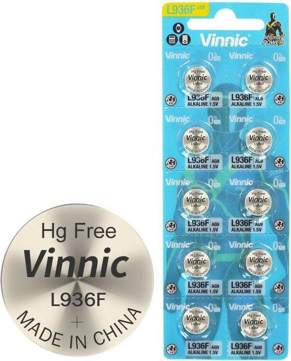 Actual product image Vinnic Positive Power (10 pcs., AG9/LR45/LR936/394)