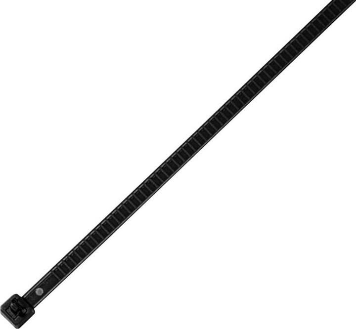 Produktbild HellermannTyton Wiederöffnungsbinder LR55 (L x B) 195 x 4.7 mm LR55R-HS-BK-Q1 Farbe: Schwarz 25 St. (Kunststoffkabelbinder, 196 mm, 25 Stk.)