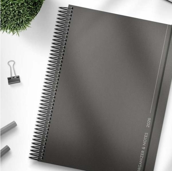 Actual product image Mayland-Burde Study Organiser & Notes A5 ugekalender sort 2025/2026 (A5)