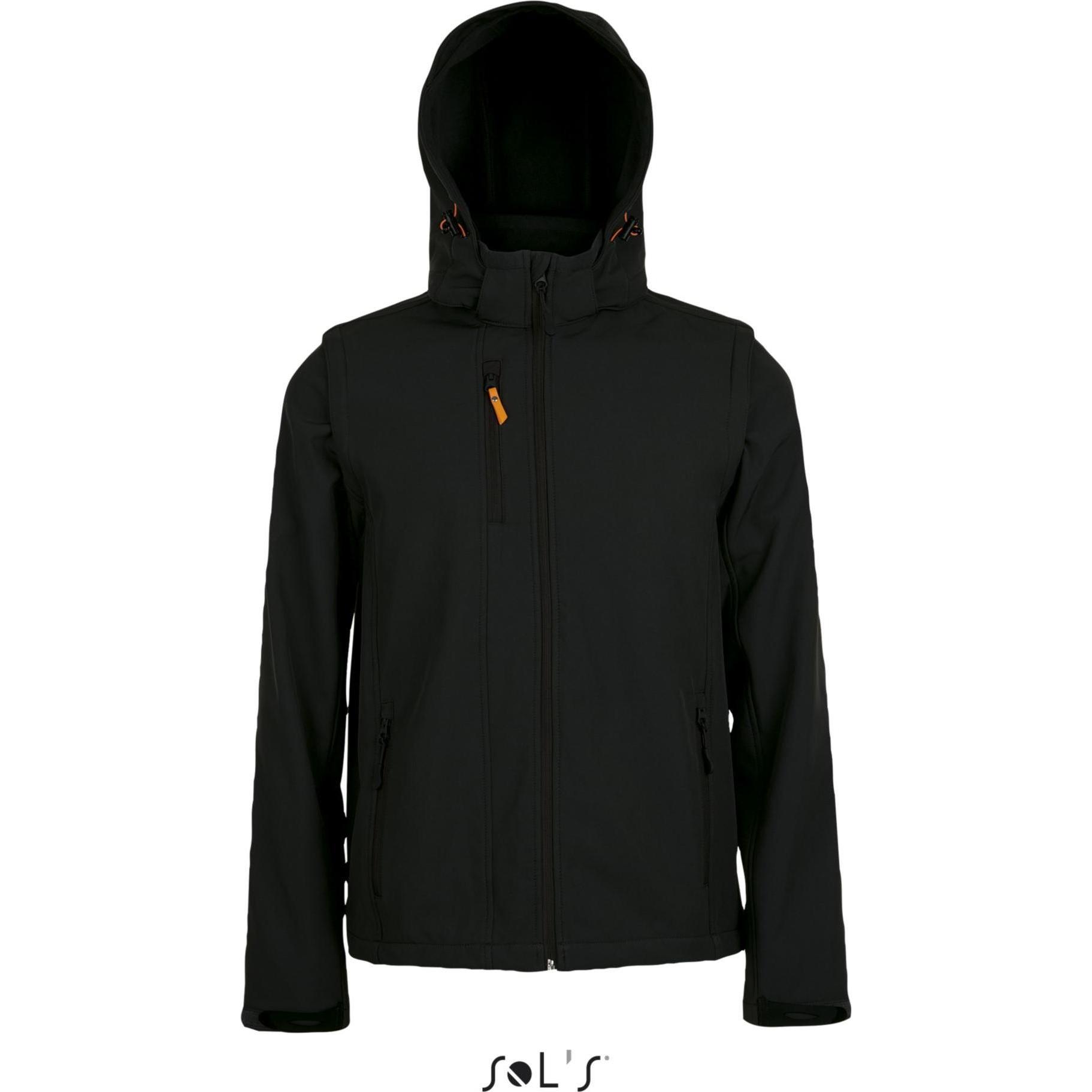 Sol's, Herren, Jacke, windbreaker transformer (3XL), Schwarz, 3XL