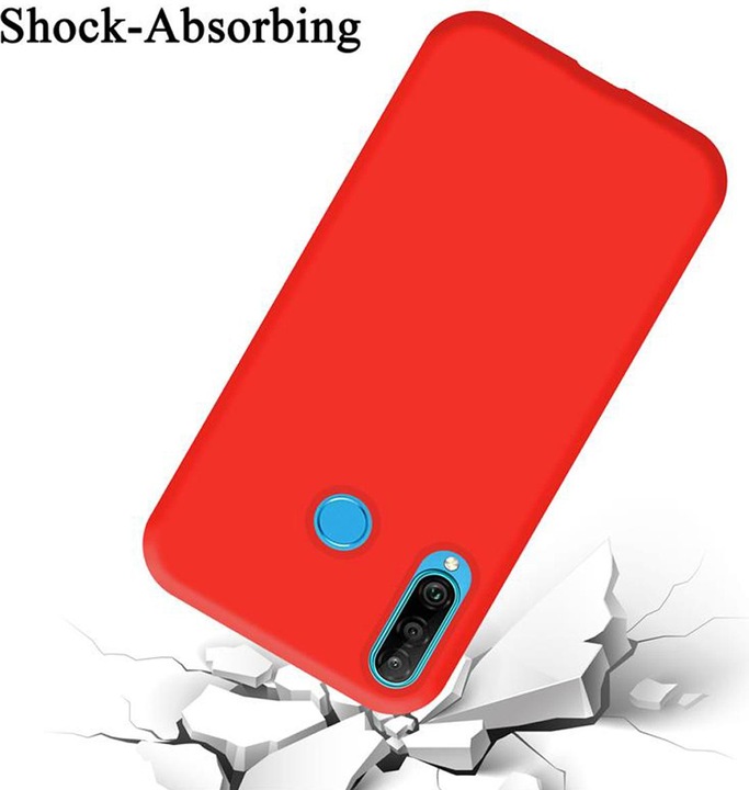 Actual product image Cadorabo TPU Liquid Silicone Case Cover (Huawei P30 Lite)
