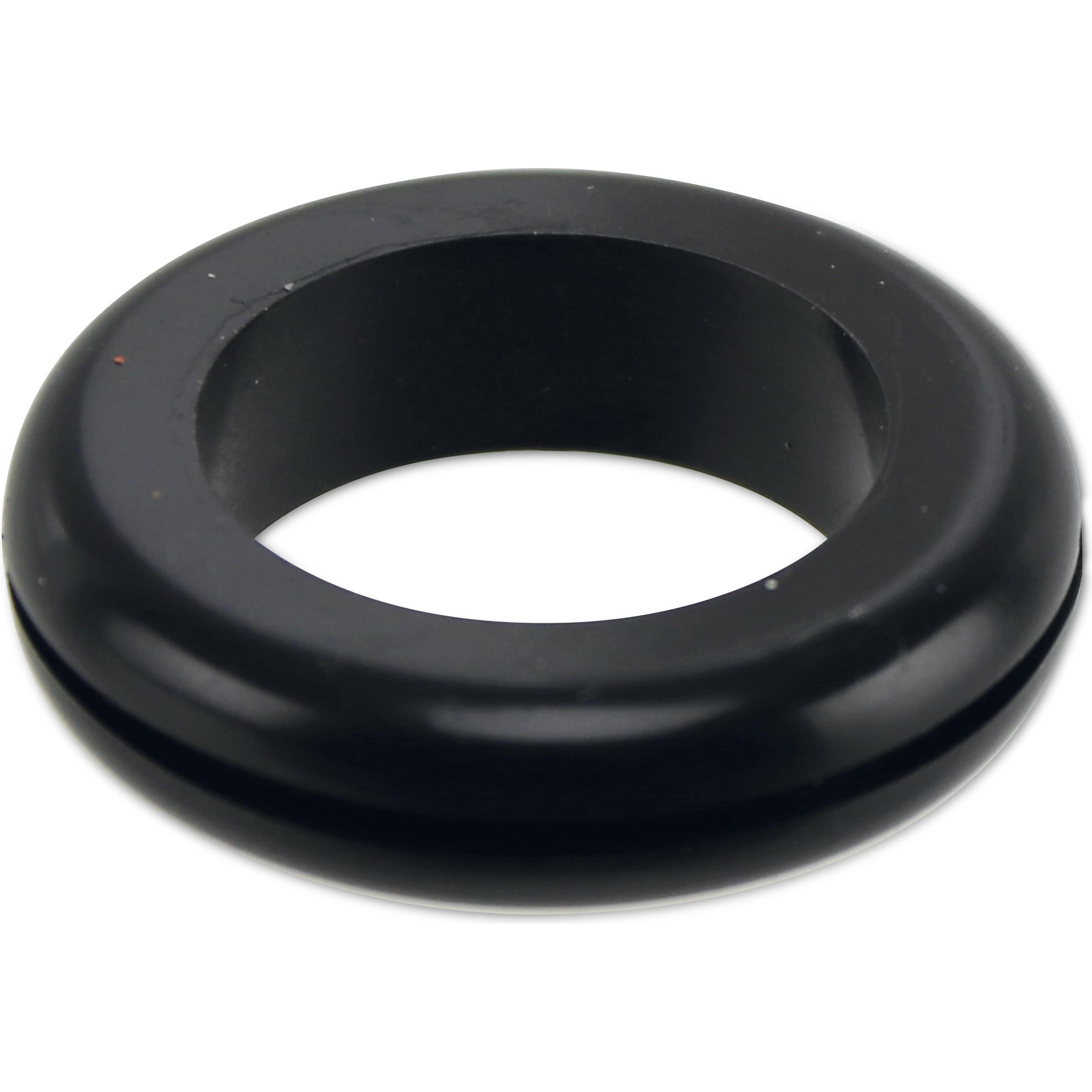 KSS, Kabelschutz + Kabelführung, Kabeldurchführungstülle PVC, schwarz, Plattenstärke 1,5, Loch-Ø 18,9, offen, 1 Stück (K...