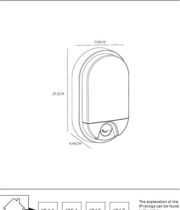 Produktbild Lucide Hups Ir (1000 lm, IP54)