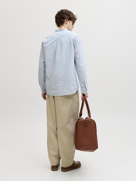 Actual product image Jack & Jones Jjesummer Linen Blend Band Shirt L/S Sn (XL)