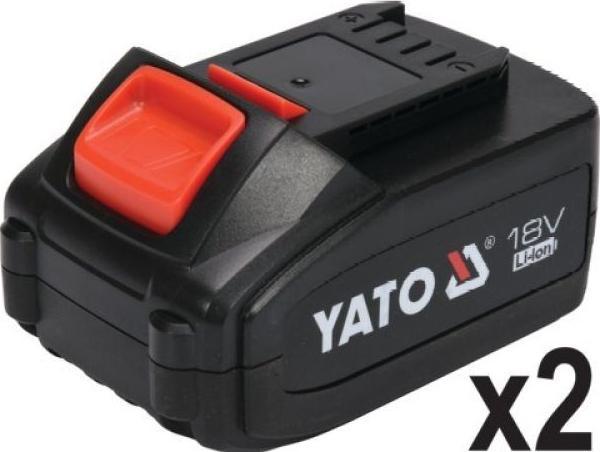 Actual product image Yato ANGLE GRINDER 18V SPEED CONTROL 2x4.0Ah (125 mm)