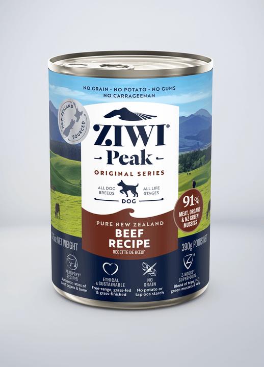 Image du produit Ziwi Peak Canned Dog Food beef 390g (Adulte, 1 pcs, 390 g)