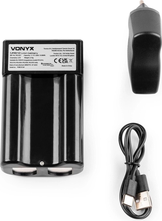 Actual product image Vonyx Akku Pack MRB12, Zubehörtyp Lautsprecher: Akku (Megaphone)