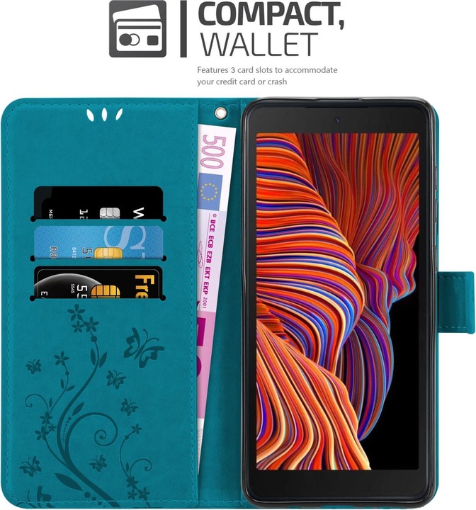 Actual product image Cadorabo Case Flower Book (Samsung Galaxy Xcover 5)