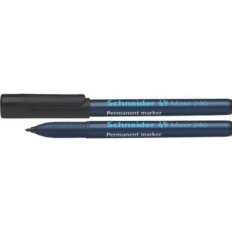 Schneider, Marker, Permanentmarker Maxx 240 Strichstärke: 1-2 mm Schreibfarbe: schwarz (Schwarz, 2 mm, 1 x)