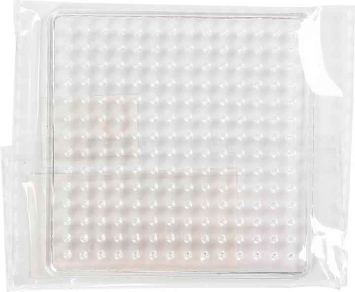 Actual product image Creativ Company Clear iron-on beads pegboard 7x7cm, 1 pc.