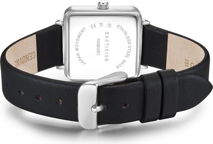 Image du produit Eastside Montre à quartz pour femme Grand en cuir véritable noir - 11254 (Montre analogique, 37.30 mm)