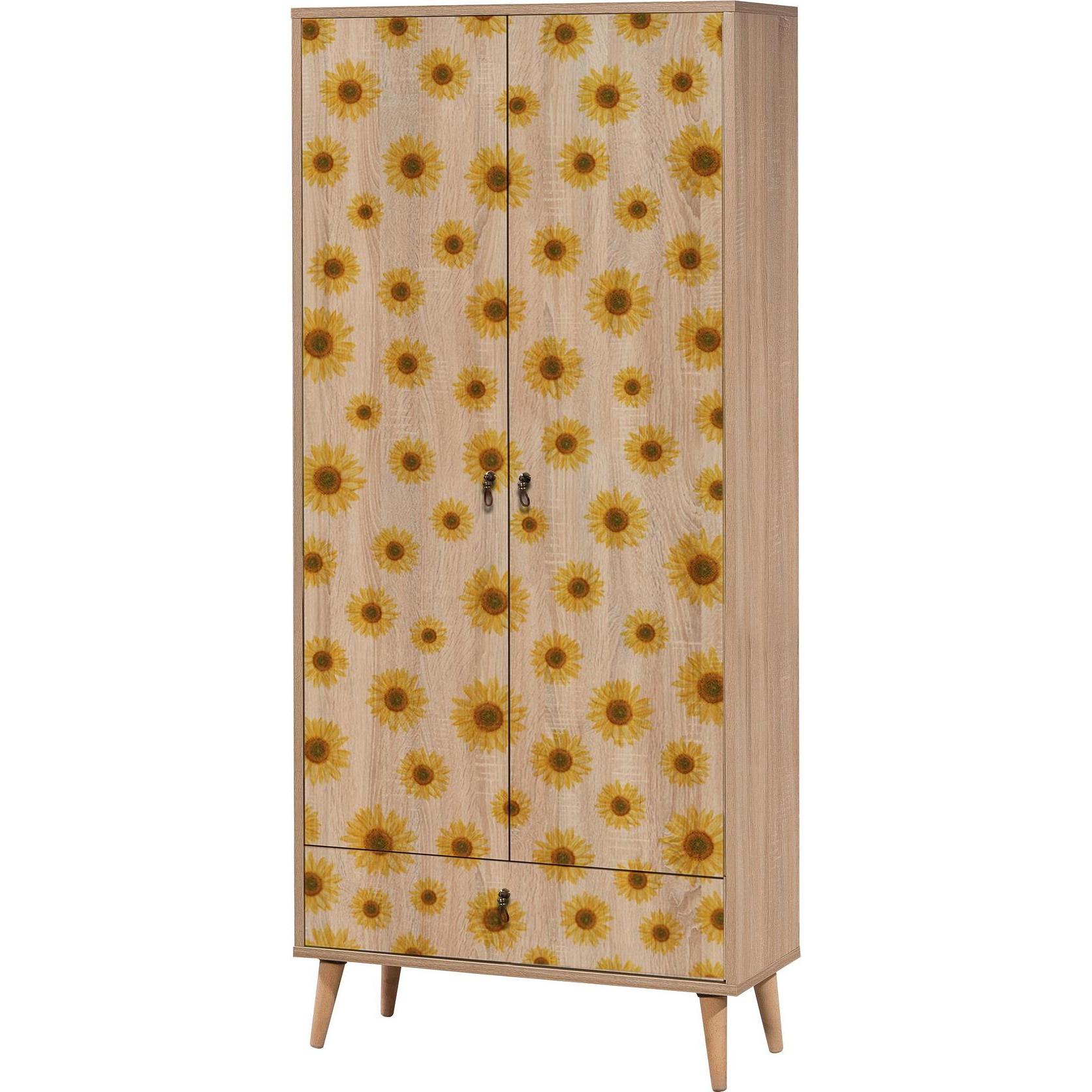 Hanah Home, Kleiderschrank, Luciano (80 x 45 x 190 cm)