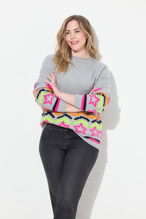 Produktbild Laurasøn Jacquard Pullover, Turtleneck, Langarm (L)