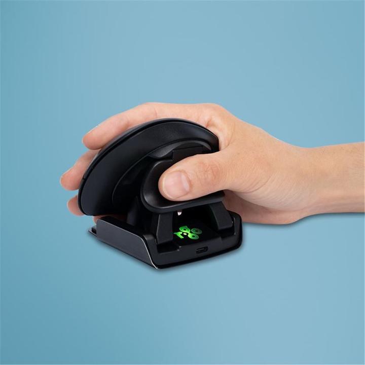Actual product image R-Go Tools R-Go Mouse Twister ergonomic ambidextrous USB and Bluetooth bw (Cable, Wireless)