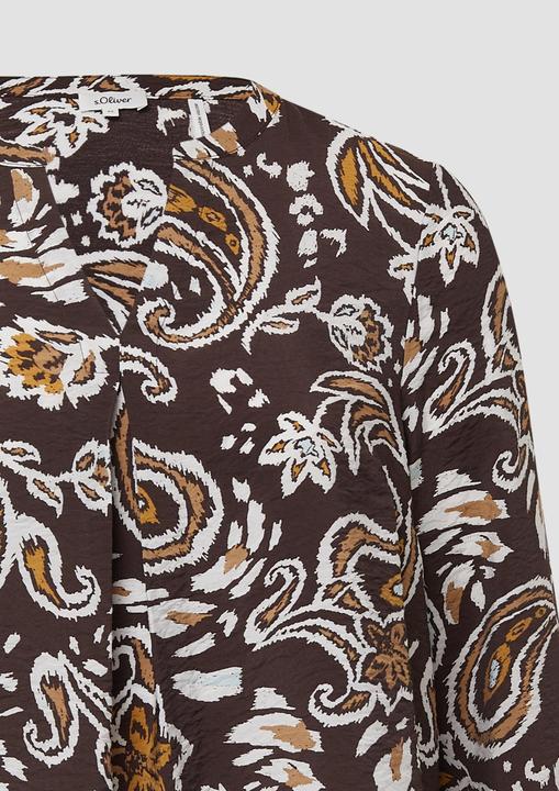 Immagine prodotto s.Oliver Bluse Strukturierte Viskosemix-Bluse mit All-over-Print (54)