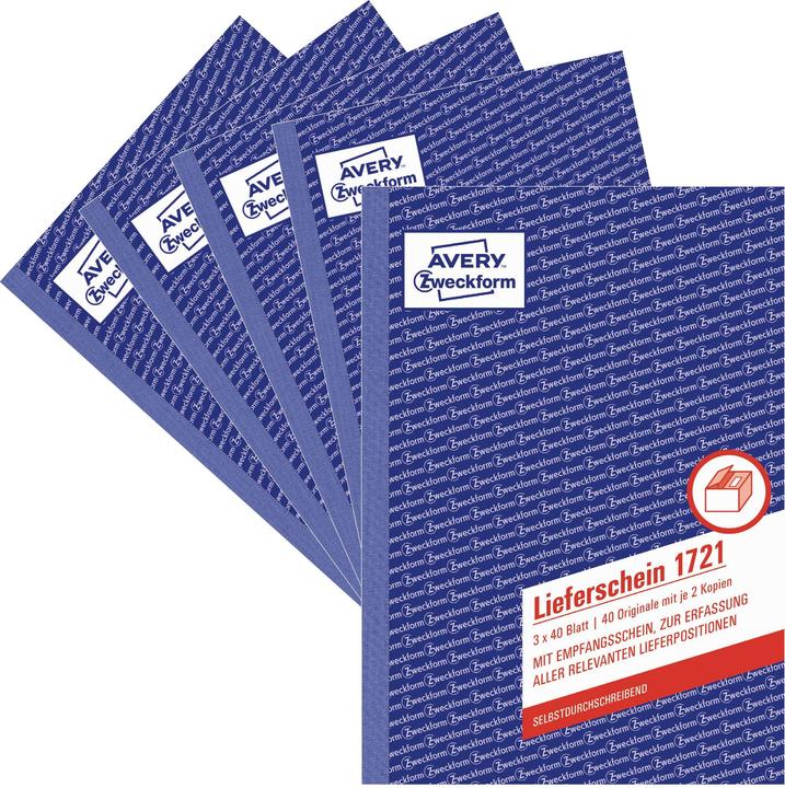 Produktbild Avery Formularbuch "Liefer-/Empfangsschein", 4+1 (40 x)