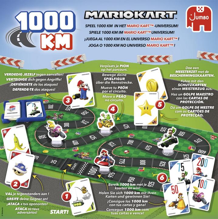 Actual product image Jumbo 1000 KM Mario Kart (German)