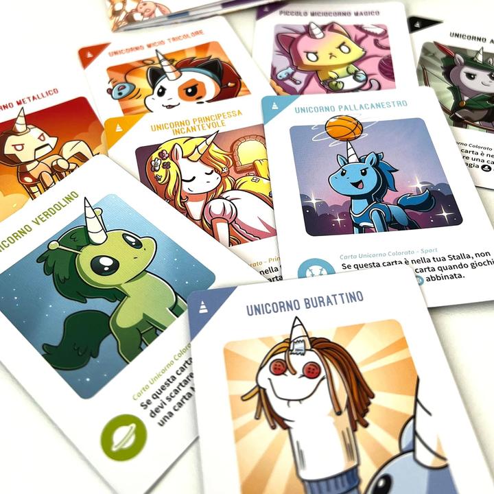 Produktbild Asmodée Unstable Unicorns Kids - Ed. Italiana (Italienisch, 2 - 6 Spieler)