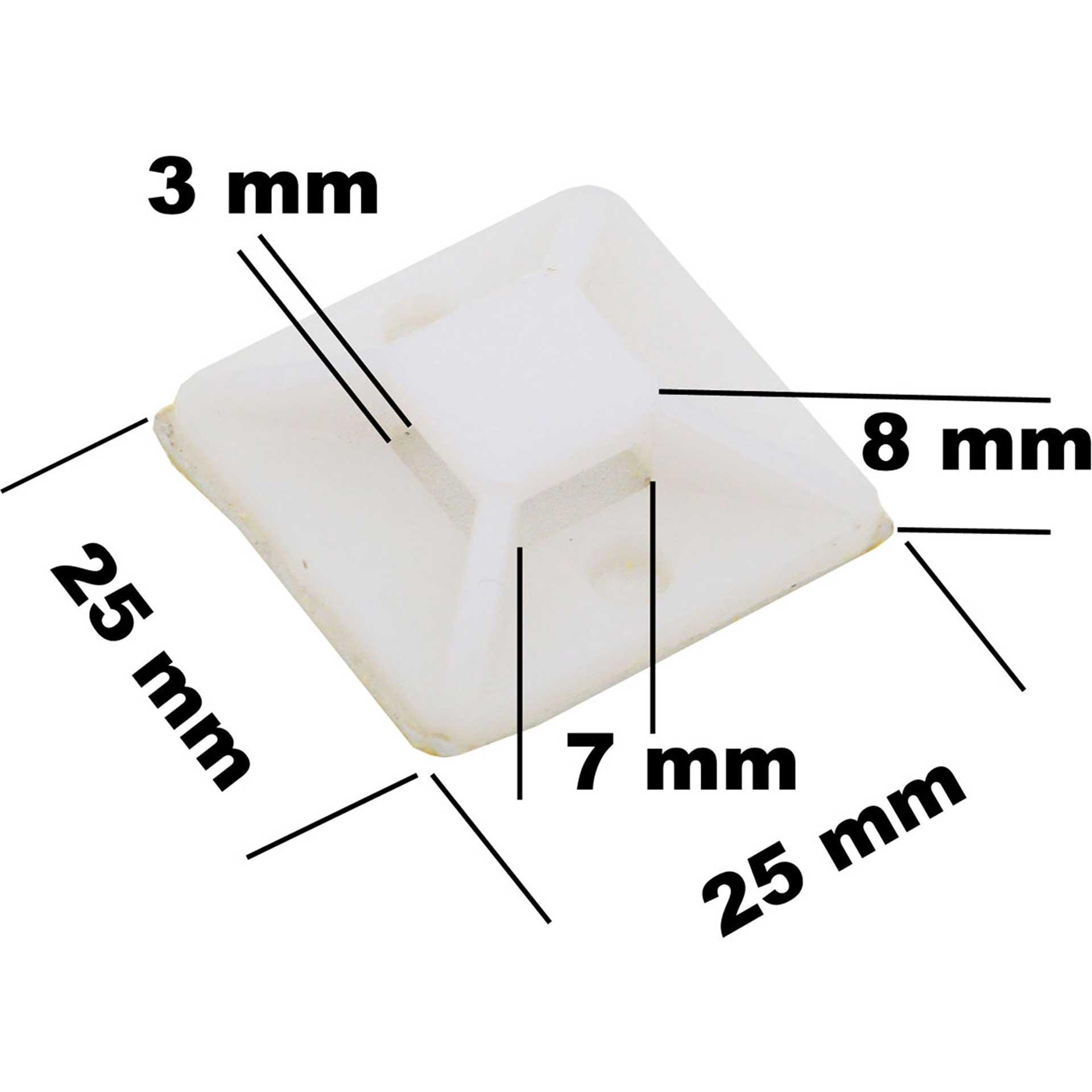 Thumbnail - Modellbau Lindinger kabelhalter selbstklebend 25/25mm 10stk.