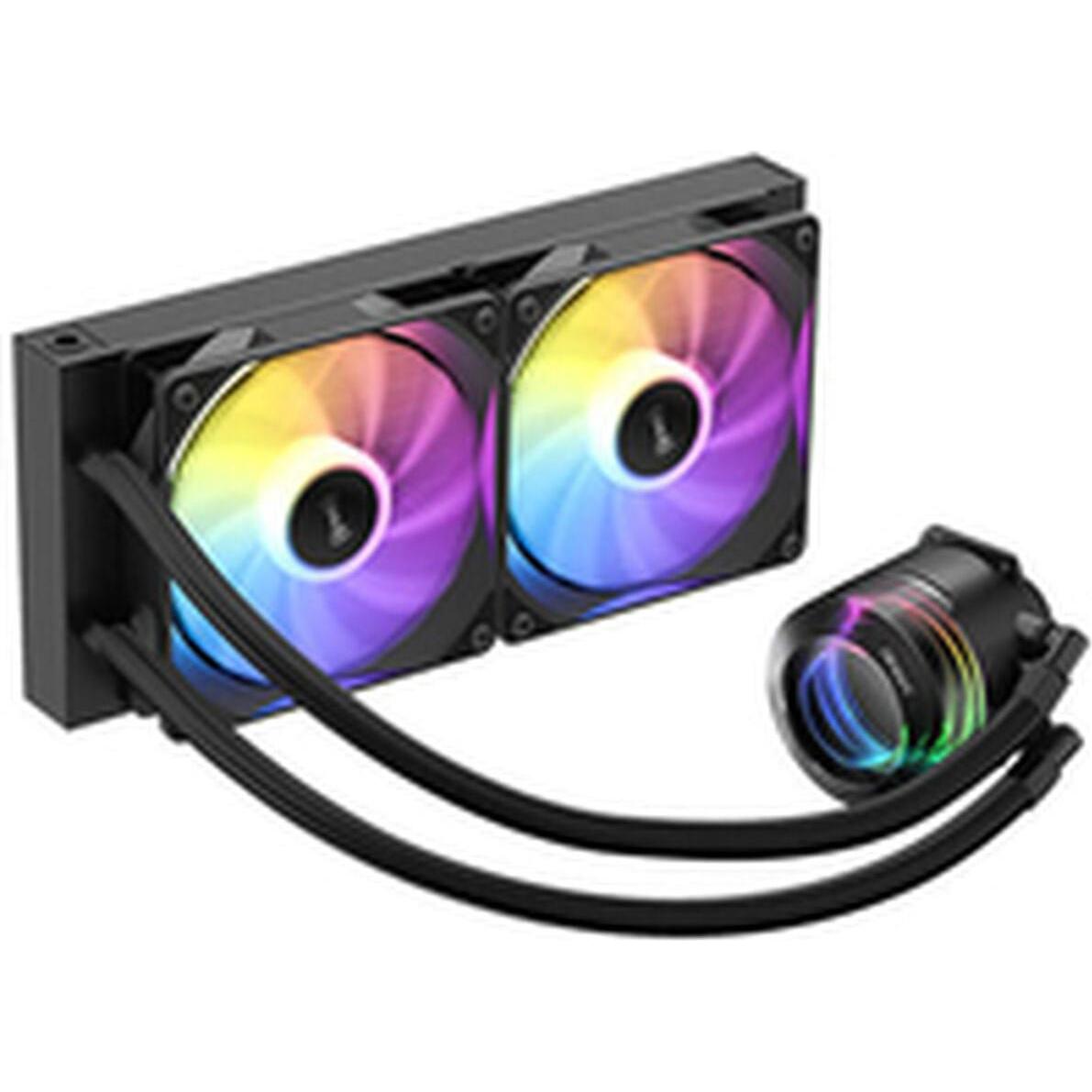 Antec Vortex Lum 240 Argb Waterkoeling Zwart Amd-Intel, Raffreddamento Ad Acqua Cpu, Nero