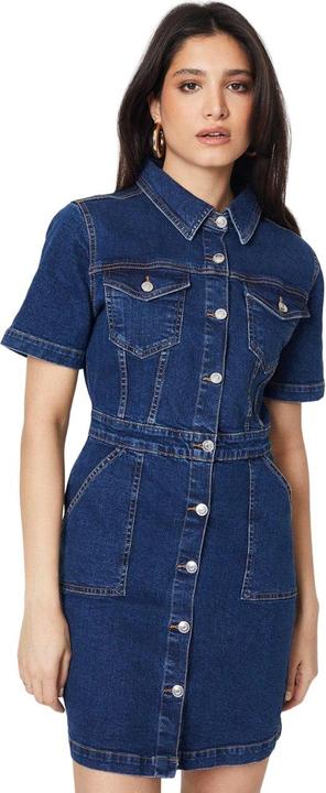 Image du produit Dorothy Perkins Mini robe à manches courtes en denim pour femmes/femmes (36)