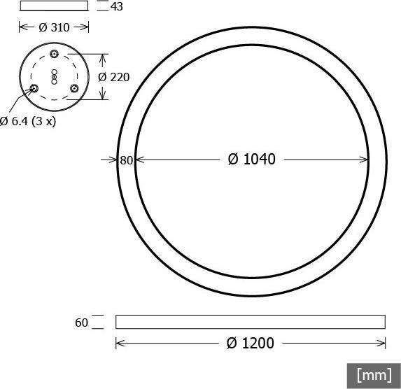 Produktbild LTS LED-Pendelleuchte (1240 lm)