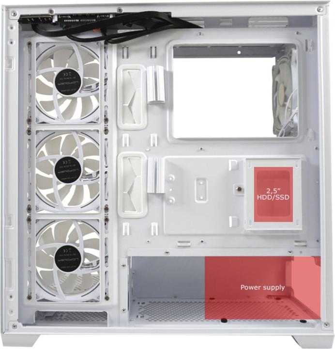 Produktbild LC-Power Gehï¿½use Gaming LC-715W-ON Seamless Pale X (Mini-ITX)