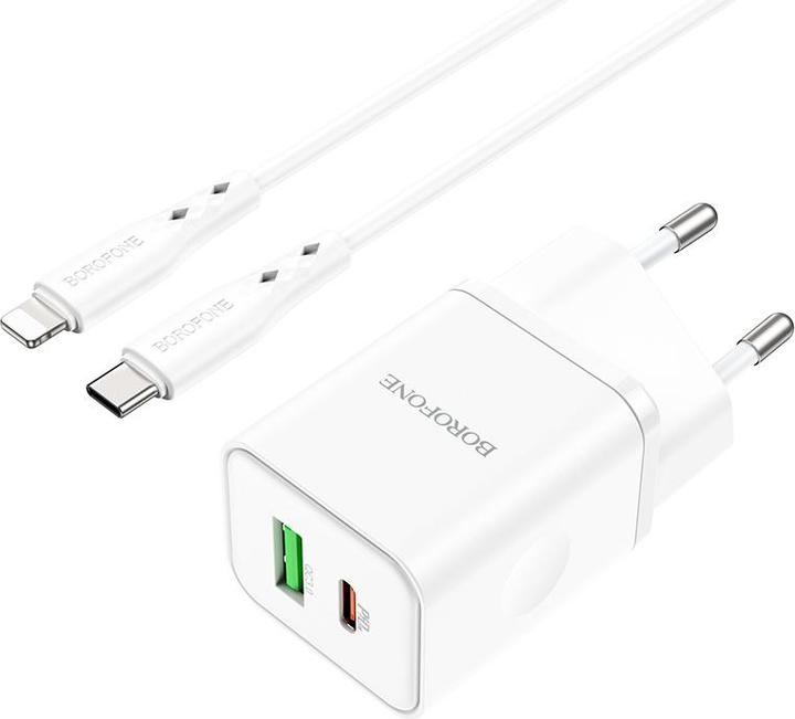 Actual product image Borofone Charger incl. Lightning cable (20 W)