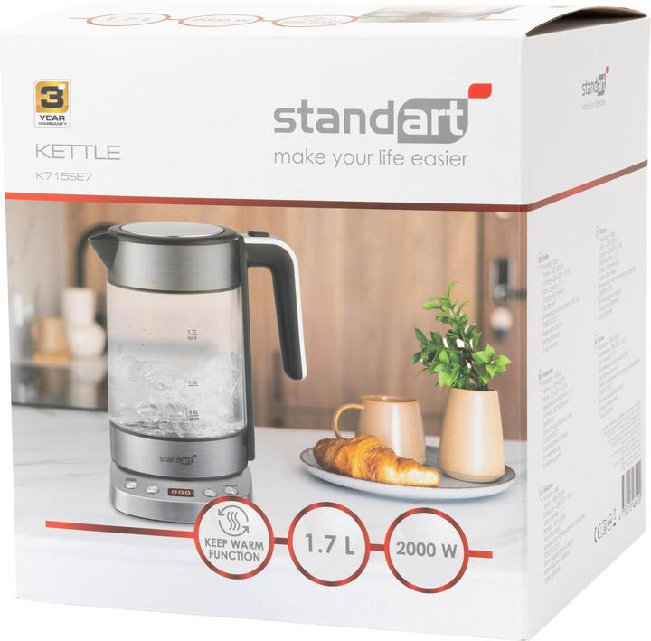 Actual product image Standart Electric kettle K715SE7, 1.7 l, transparent (1.70 l)