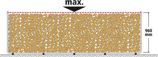 Actual product image wolfcraft 1 Modular XXL stacking aid for firewood