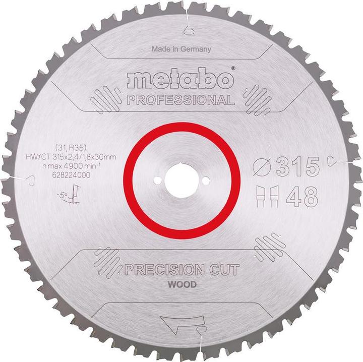 Productafbeelding Metabo Precies gesneden hout - Professioneel