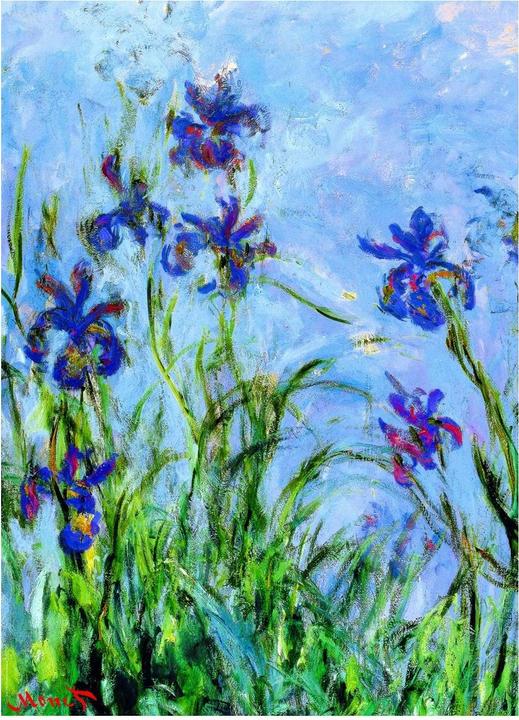 Actual product image Eurographics Irises by Claude Monet (1000 pieces)