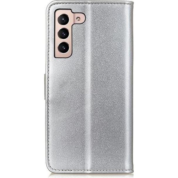 Thumbnail - MU Classic Classic II Leder Bookcover Series (Samsung Galaxy S22+), Smartphone Hülle, Silber