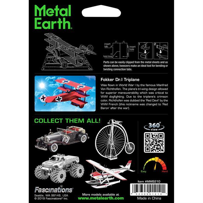 Produktbild Metal Earth Baron Von Richthofen Tri-Wing Fokker