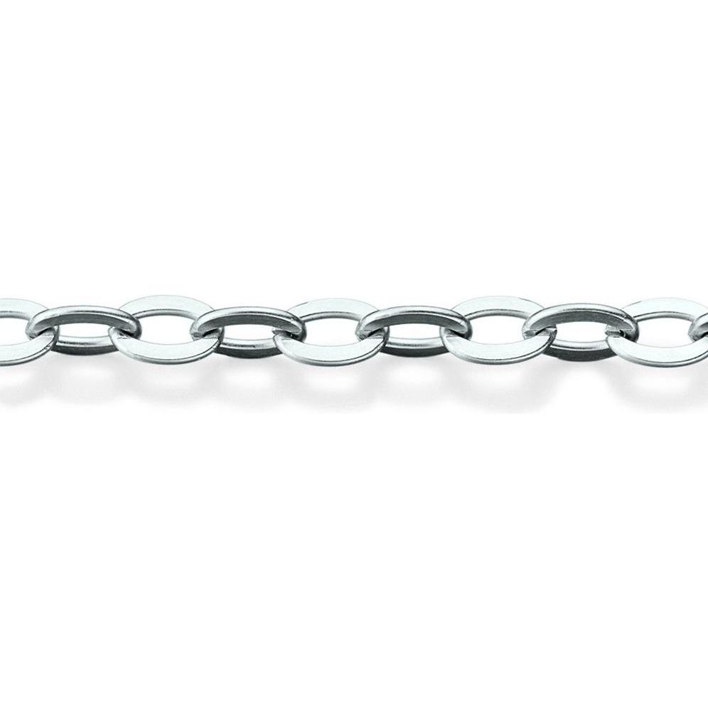 Thumbnail - Xen, Halsschmuck, Anker-Kette oder Armband mattiert - Länge zur Wahl, (Edelstahl, 40 cm)