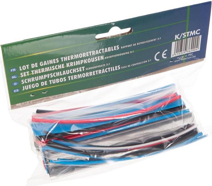 Velleman HEAT-SHRINKABLE TUBE KIT - 40pcs - MULTICOLOUR (40x)