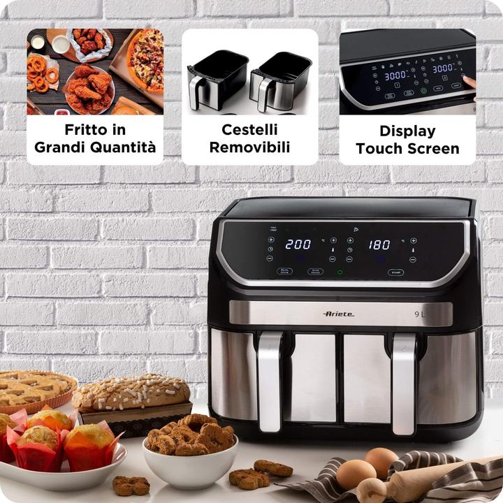 Produktbild Ariete 4625 Doppelte Heissluft-Fritteuse