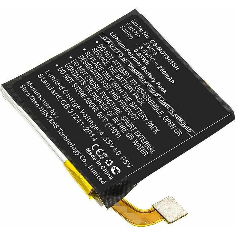 CoreParts Battery for Smartwatch, Smartwatch Zubehör, Schwarz