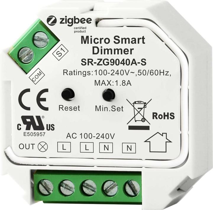 Produktbild Sunricher Funk-Dimmaktor ZigBee 3.0 400 W RC Single Line (Dimmaktor)