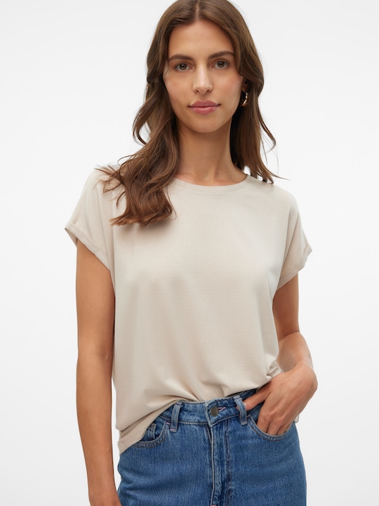 Image du produit Vero Moda Vmlava Glitter Ss Top Stripe Ga (L)
