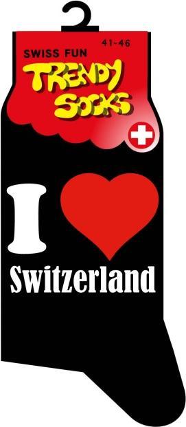 Immagine prodotto CreaDiva Calzini I Love Switzerland, taglia 41-46 (41 - 46)