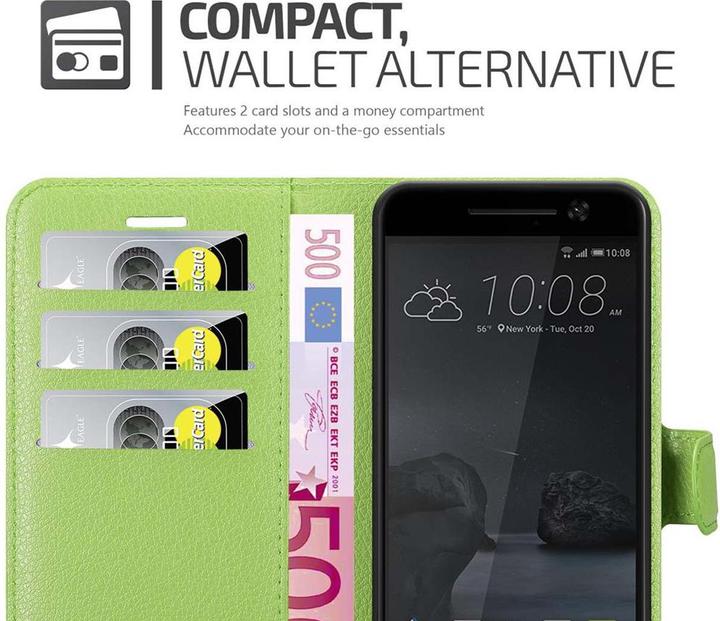 Actual product image Cadorabo Book with stand function cover (HTC One M10)