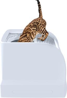 Productafbeelding IMAC Kattenbak Frida Met Lade Lichtblauw - 56X40X43,5 cm