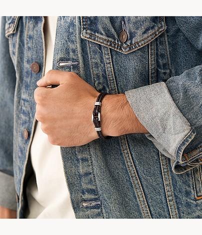 Produktbild Fossil Vintage Casual (18 cm, Edelstahl, Leder)
